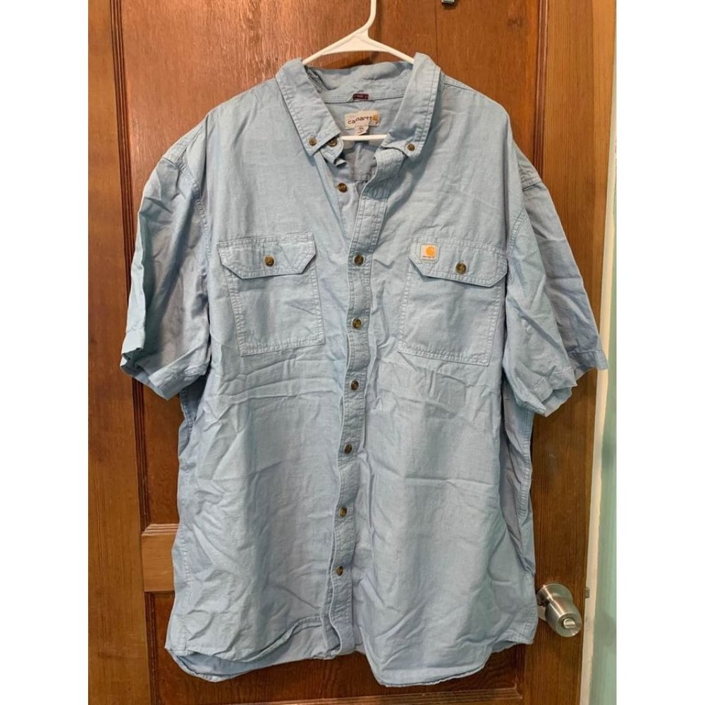 Men’s carhartt shirt sleeved shirt size 3xl relaxed fit tall